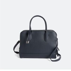 NWT Urban Expressions Navy Blue Double  Zipper Work Tote